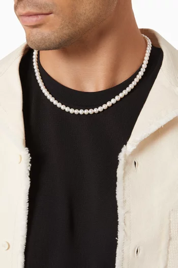 Freshwater Pearl Necklace in Sterling Silver