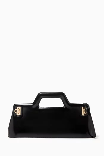 Wanda Top-handle Bag in Patent Leather
