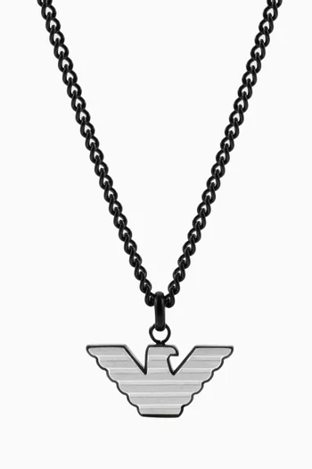 EA Eagle Essential Necklace in Stainless Steel