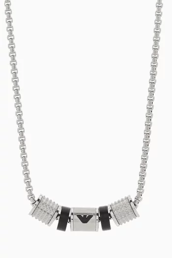 EA Eagle Key Basics Necklace in Stainless Steel