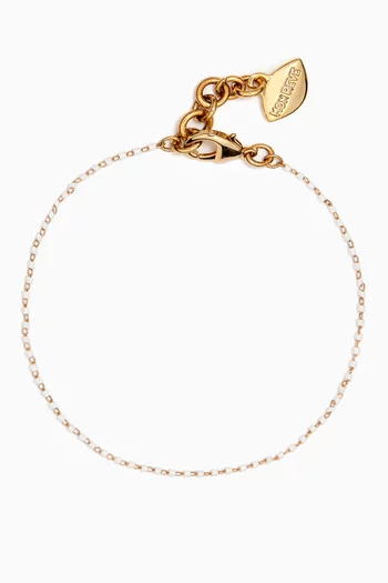 Santa Anklet in Gold-plated Brass