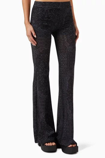 002 Flared Pants in Mesh