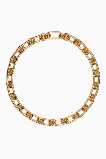 Cresca Chain Necklace in 14kt Gold-plated Brass