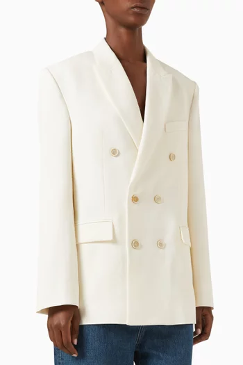 Double Breasted Blazer in Wool