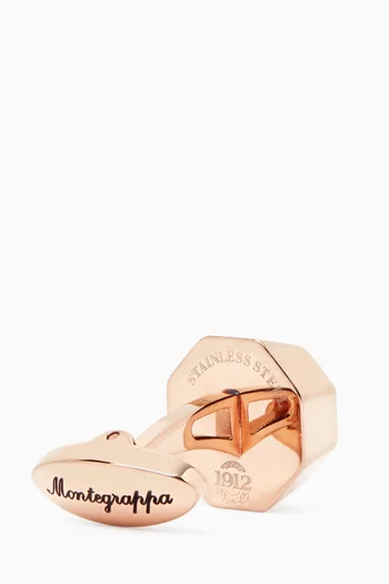 أزرار أكمام نيرو أونو ستانلس ستيل مطلية بتقنية PVD