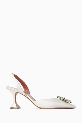 Begum 70 Slingback Pumps in Satin