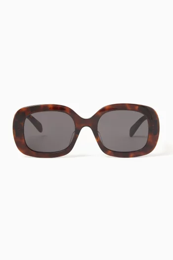 Oval Sunglasses in Acetate