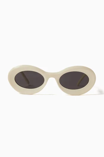 Oval Sunglasses in Acetate