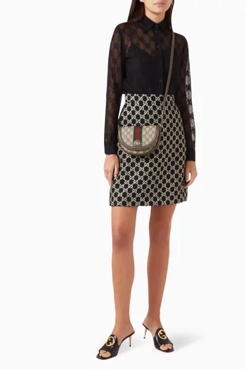 Mini Ophidia Shoulder Bag in GG Supreme Canvas