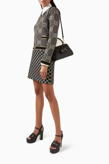 Mini Horsebit 1955 Top-handle Bag in Leather