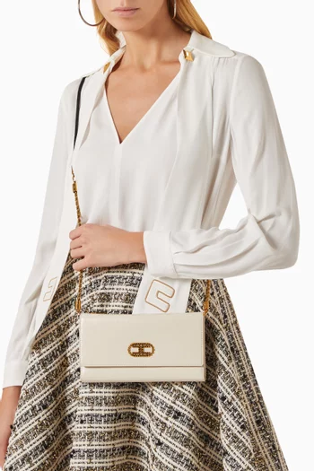 Deep Night Maxi Wallet in Faux Leather