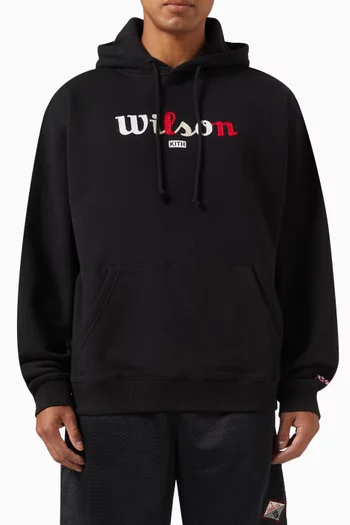 x Wilson Oversized Logo Hoodie in Cotton