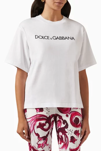 Logo-print T-shirt in Cotton-jersey