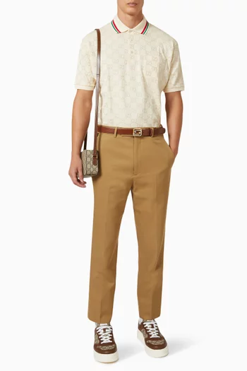 تي شيرت بولو بشعار الماركة قطن بيكيه