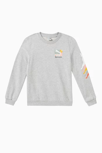 Logo-print Sweatshirt in Cotton