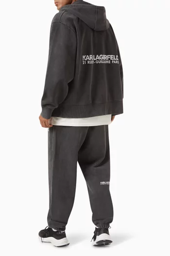 Rue St-Guillaume Washed Hoodie in Organic Cotton-terry