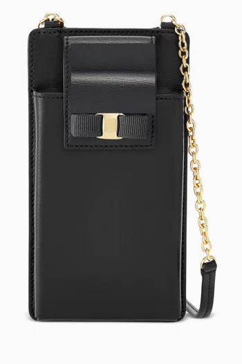 Vara Bow Phone Case in Leather