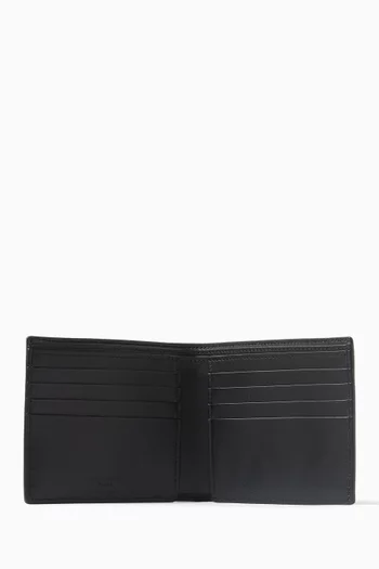 East/West Billfold Wallet in Ripple-embossed Leather