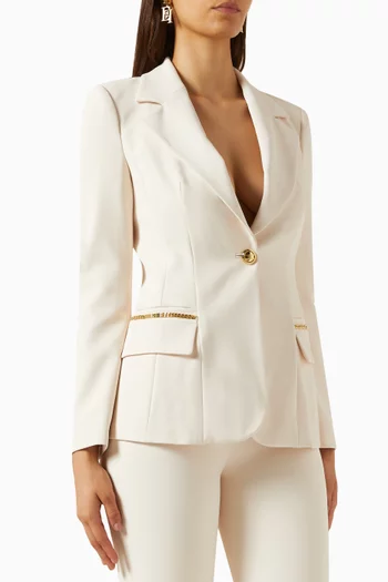 Double-layer Blazer in Stretch-crepe