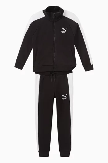 Logo-embroidered Track Jacket in Cotton-blend