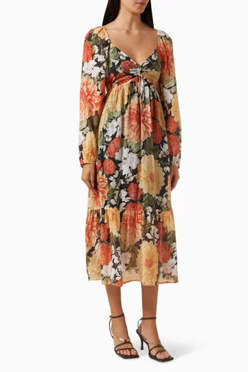 Clementine Midi Dress in Viscose