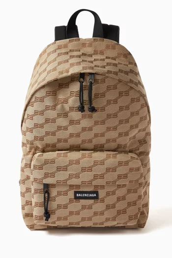 Signature Backpack in BB Monogram Coated Canvas