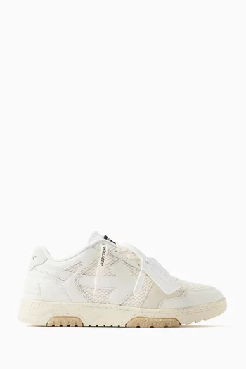 Slim Out Of Office Low-Top Sneakers in Leather
