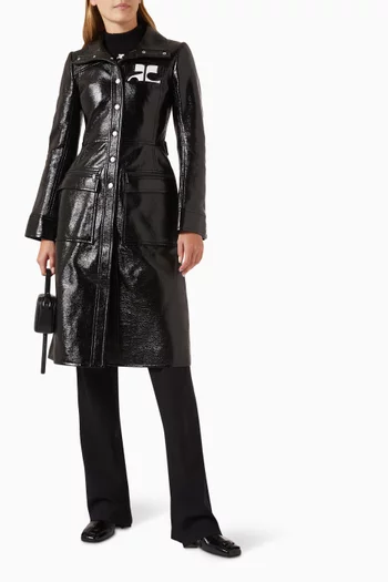 معطف ري إيديشن بحزام فينيل