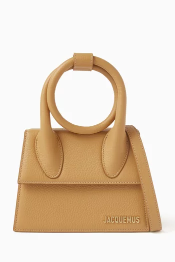 Le Chiquito Noeud Tote Bag in Grained Leather