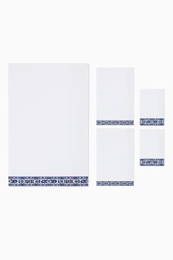 5-piece Towel Set in Terry Cotton