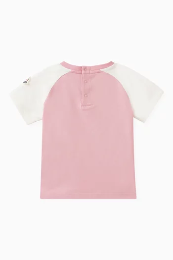 Graphic Print T-shirt in Stretch Cotton Jersey