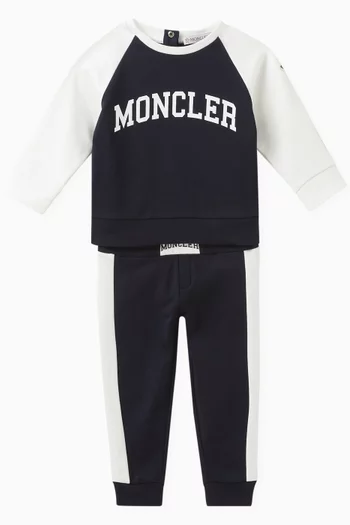 Logo Tracksuit Set in Stretch Cotton