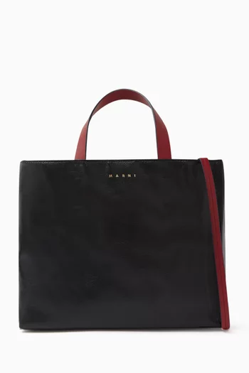 Small Museo Tote Bag in Tumbled Leather