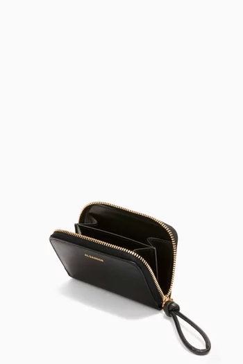 Small Giro Zip-around Wallet in Smooth Leather