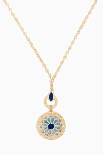 Amelia Athens Drop Reversible Necklace in 18kt Yellow Gold