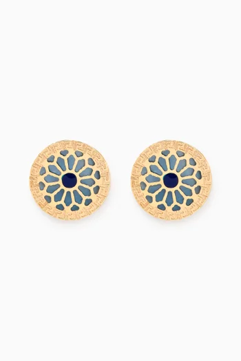 Amelia Athens Stud Earrings in 18kt Yellow Gold