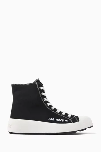 Race Love High-top Sneakers in Canvas