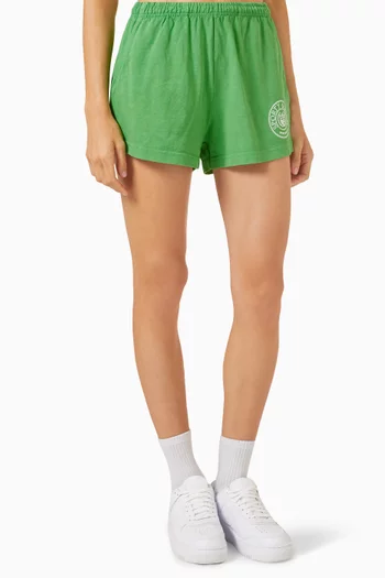 Connecticut Crest Disco Shorts in Jersey
