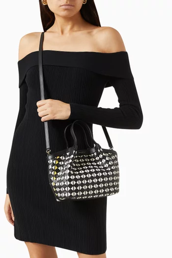 Mini Secret Bag in Mosaico Leather
