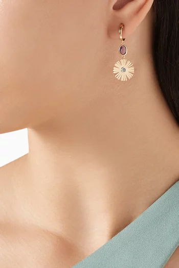 Farfasha Sunkiss Garden Hoop Earrings in 18kt Yellow Gold