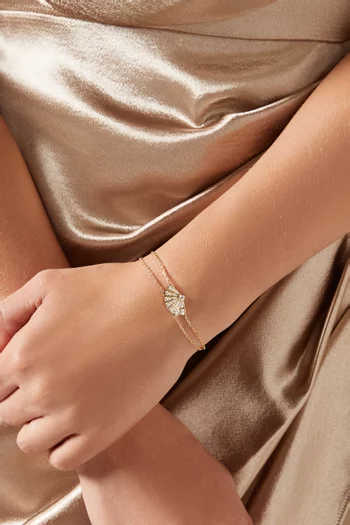 Fanfare Symphony Diamond Bracelet in 18kt Yellow Gold