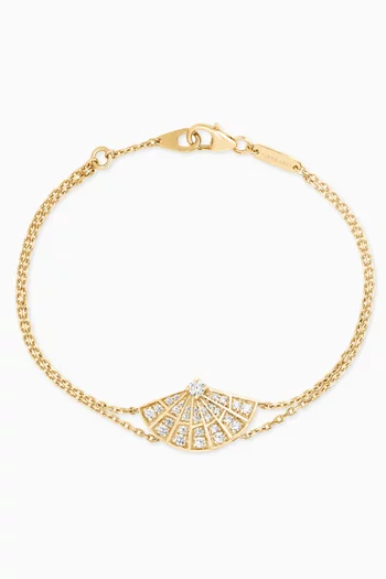 Fanfare Symphony Diamond Bracelet in 18kt Yellow Gold
