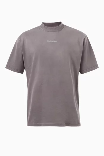 Balenciaga Back Medium Fit T-shirt in Vintage-jersey