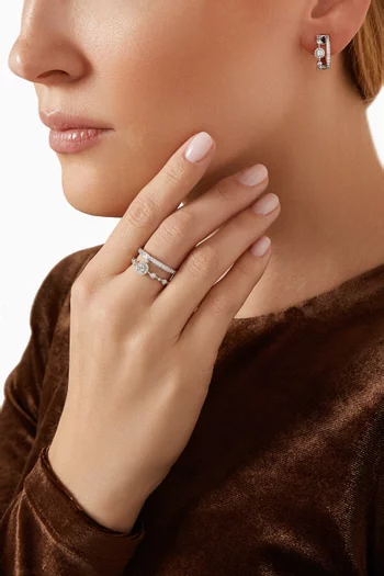 Trilogie Forever Diamond Ring in 18kt White Gold