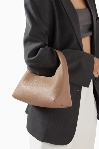 The Mini Sack Top-handle Bag in Leather