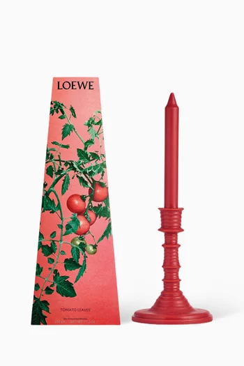 Tomato Leaves Wax Candleholder, 340g
