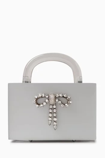 Leon Crystal Top-handle Bag in Matte Acrylic