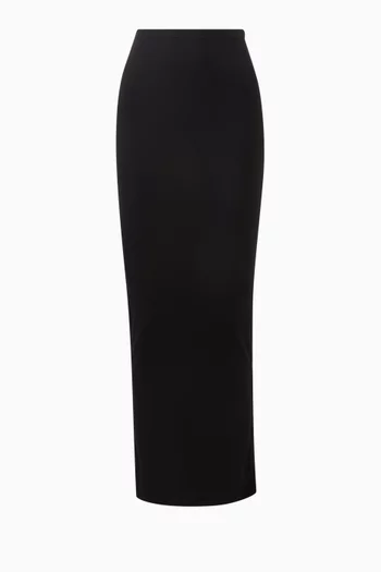 Soft Lounge Maxi Skirt in Rib-knit