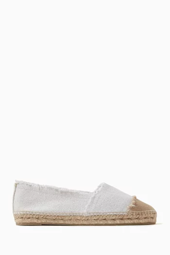 Kampala Flat Espadrilles in Linen