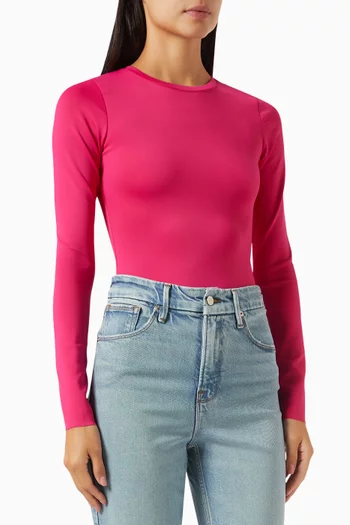 Crewneck Bodysuit in Scuba